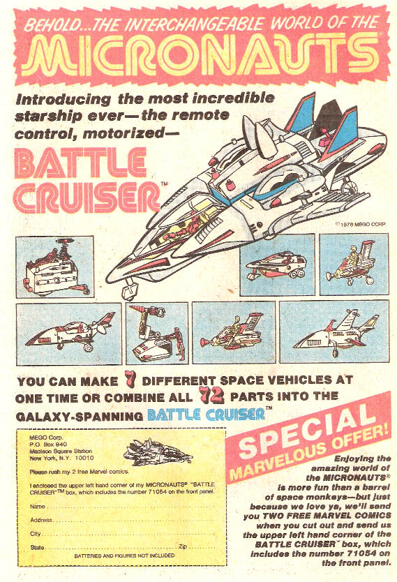 COMICAD micronauts battle cruiser